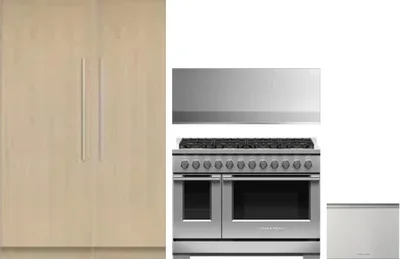 5 Piece Package Includes Refrigerator, Freezer, Range, Hood And Dishwasher